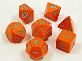 Chessex: Heavy RPG Dice - Polyhedral Orange/Turquoise