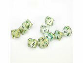 Chessex: Poly D10 Marble Green/Dark Green (10)