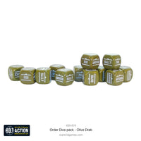 Bolt Action: Orders Dice - Olive Drab