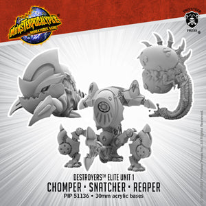 Monsterpocalypse: Chomper, Reaper, Snatcher Alternate Elite Units