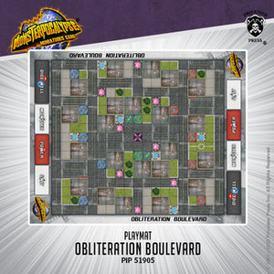 Monsterpocalypse: Obliteration Boulevard Fabric Playmat