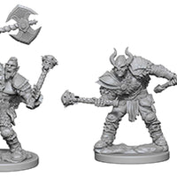 Pathfinder Deep Cuts Unpainted Miniatures: W3 Half-Orc Male Barbarian