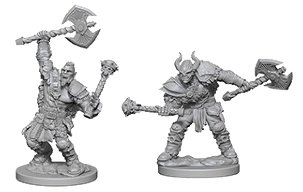 Pathfinder Deep Cuts Unpainted Miniatures: W3 Half-Orc Male Barbarian