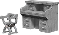WizKids Deep Cuts Unpainted Miniatures: W5 Desk & Chair