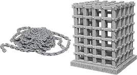 WizKids Deep Cuts Unpainted Miniatures: W6 Cage & Chains