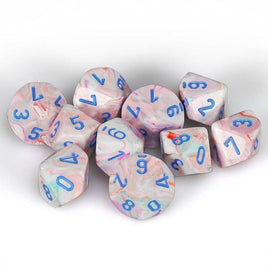 Chessex: Poly D10 Festive Pop Art/Blue (10)