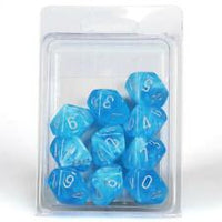 Chessex: Poly D10 Luminary Sky/Silver (10)
