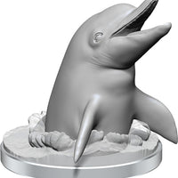 WizKids Deep Cuts Unpainted Miniatures: W14 Dolphins