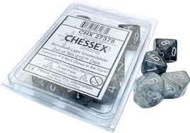 Chessex: Borealis D10 Light Smoke/silver Luminary (10)