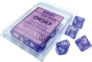 Chessex: Borealis D10 Purple/white Luminary (10)