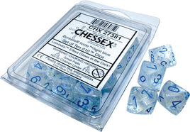 Chessex: Borealis D10 Icicle/light blue Luminary (10)