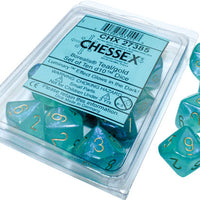 Chessex: Borealis D10 Teal/gold Luminary (10)