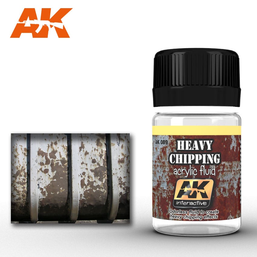 AK-Interactive: (Weathering) Heavy Chipping Effect