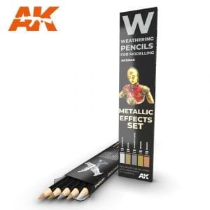 AKI Weathering Pencil Set: Metallic Effects