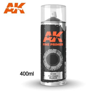 AK-Interactive: Fine Primer Black (400ml)