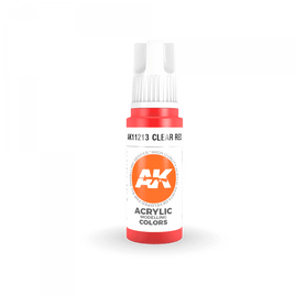 3rd Gen CLEAR RED Acrylic Paint