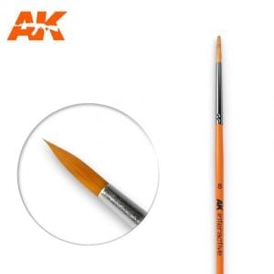 AK-Interactive: Round Brush 8 Synthetic