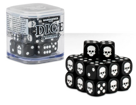 Warhammer 40k Age of Sigmar: 12mm Black Dice