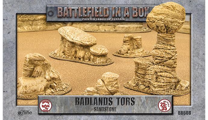 Battlefield in a Box: Badlands Tors - Sandstone (x5)