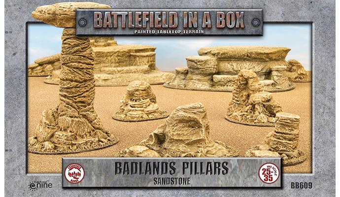 Battlefield in a Box: Badlands Pillars - Sandstone (x5)