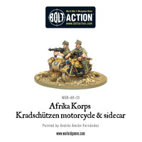 Bolt Action: Afrika Korps Kradschutzen Motorcycle & Sidecar