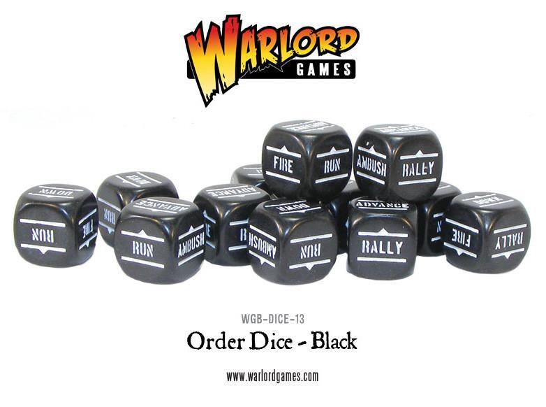 Bolt Action: Orders Dice - Black