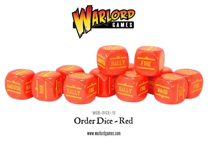 Bolt Action: Orders Dice - Red