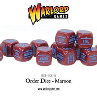 Bolt Action: Orders Dice - Maroon
