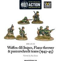 Bolt Action: Waffen-SS Sniper, Flamethrower, and Panzerschreck Teams