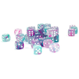 Chessex: Nebula Wisteria/White 12mm d6 (36)