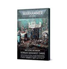 Warhammer 40K: Battlezone Mechanicus Terrain Datasheet Cards