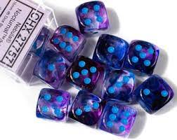 Chessex: Nebula Nocturnal Blue 16mm d6 (12)