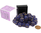 Chessex: Borealis Royal Purple/gold Luminary 12mm d6 Dice Block (36)