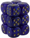 Chessex: Luminary Borealis Royal Purple/Gold 16mm d6 (12)
