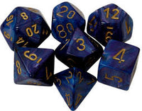 Chessex: Lustrous RPG Dice - Polyhedral Purple/Gold