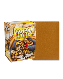 Dragon Shields: (100) Matte Gold
