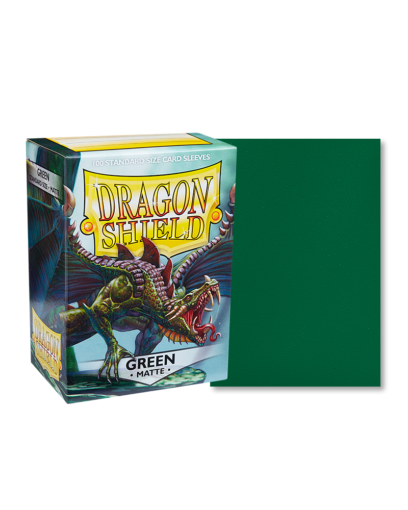 Dragon Shields: (100) Matte Green