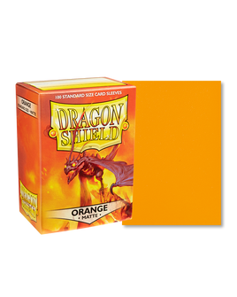 Dragon Shields: (100) Matte Orange