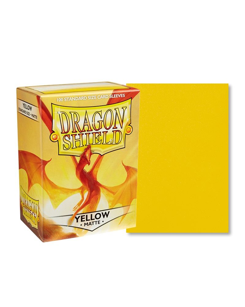 Dragon Shields: (100) Matte Yellow