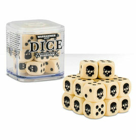 Warhammer 40k Age of Sigmar: 12mm Ivory Dice