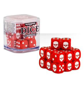 Warhammer 40k Age of Sigmar: 12mm Red Dice