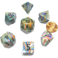 Chessex: Festive RPG Dice - Polyhedral Vibrant Brown