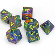 Chessex: Festive RPG Dice - Polyhedral Rio Yellow