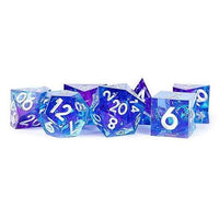Handcrafted Sharp Resin Dice Set: Oceanic Flare (7)