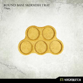 Kromlech Conversion Bitz: Round Base Skirmish Tray 25mm (6)