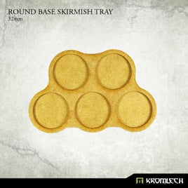 Kromlech Conversion Bitz: Round Base Skirmish Tray 32mm (5)