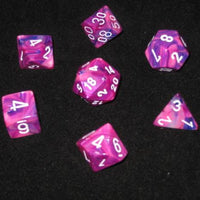 Chessex: Festive RPG Dice - Polyhedral Violet/White
