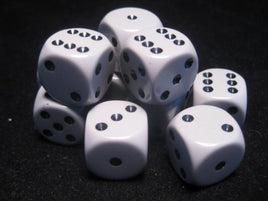 Chessex: Opaque 16mm Dice Set: Dark Grey/Black