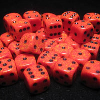 Chessex: Speckled Fire 12mm d6 (36)