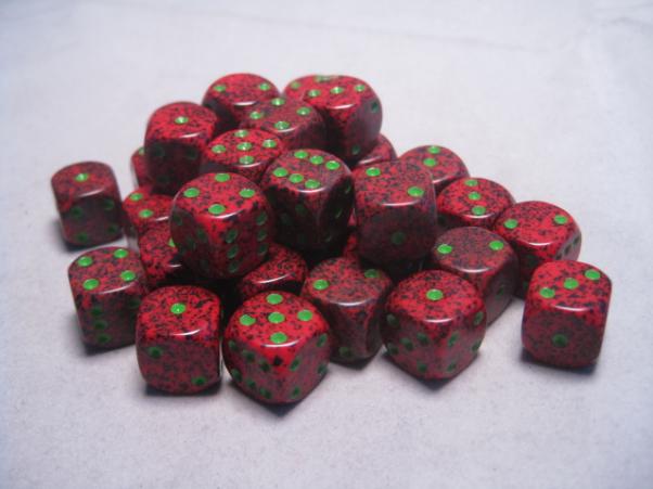 Chessex: Speckled Strawberry 12mm d6 (36)